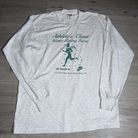 Fruit of the Loom Other - Vintage 90s Nike Athlete's Closet Winter Racing Series USA Single Stitch L